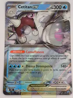 Cetitan EX ® Rivali Predestinati DRI 065/182 ® Rara Holo Foil ® Pokemon Italiano - Image 2