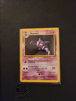 Pokemon Haunter Base Set 29/102 Uncommon Card Unlimited Edition Near Mint - Image 1