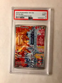 2024 POKEMON TEF EN-TEMPORAL FORCES #165 DEERLING ILLUSTRATION RARE PSA 9 - Image 1