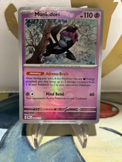 Munkidori 044/131 Master Ball Pokemon Prismatic Evolutions Rare NM - Image 1