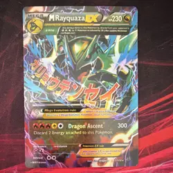 Pokemon M Rayquaza EX Ultra Rare Holo Mega 61/108 Roaring Skies 230 HP - Image 1