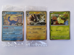 Aurorus + Luxray Cosmo SEALED Pokemon Perfect Order Stamped Promo + Chikorita! - Image 1