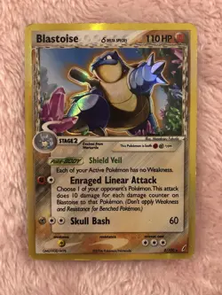 Pokemon TCG Blastoise 2/100 Delta Species Holo Rare EX Crystal Guardians - Image 1