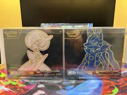 Pokemon TCG Mega Evolution Pokemon Center ETB (Lucario & Gardevoir Pair/Bundle) - Image 1