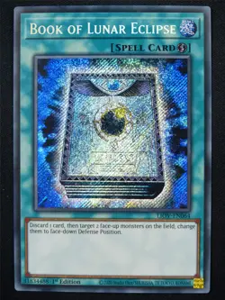 Book of Lunar Eclipse LIOV Secret Rare - 1st ed Yugioh Card #4JM - Image 1