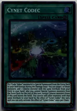 Cynet Codec (Legacy of the Duelist: Link Evolution) Super Rare Yu-Gi-Oh! Video G - Image 1