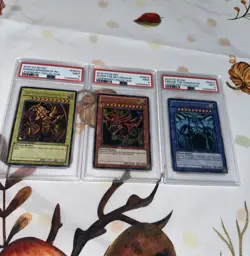 Yu-Gi-Oh! Legendary Collection God Card 2010 Set LC01 2010 PSA 9 Sequenctial Lot - Image 1