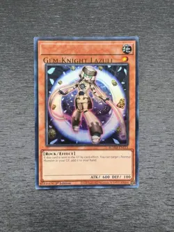 YuGiOh! Gem-Knight Lazuli BLMM - Error Misprint Name Shift 1st Edition Near Mint - Image 1