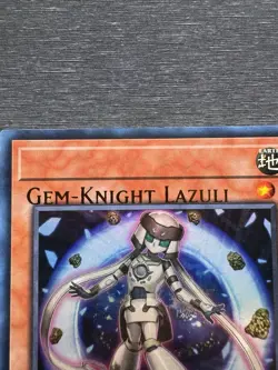 YuGiOh! Gem-Knight Lazuli BLMM - Error Misprint Name Shift 1st Edition Near Mint - Image 3
