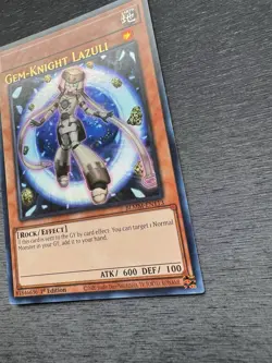 YuGiOh! Gem-Knight Lazuli BLMM - Error Misprint Name Shift 1st Edition Near Mint - Image 4