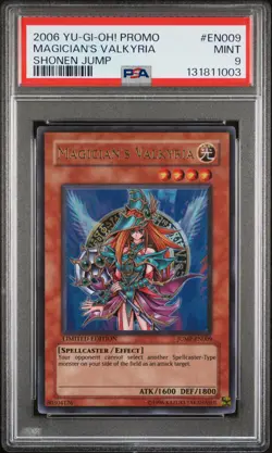 2006 YU-GI-OH! PROMO SHONEN JUMP #EN009 MAGICIAN'S VALKYRIA PSA 9 - Image 1