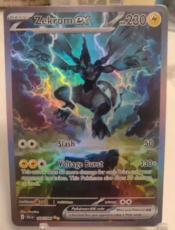 *Custom-made*HighQuality,English Zekrom Ex #166"Display Card" - Image 1