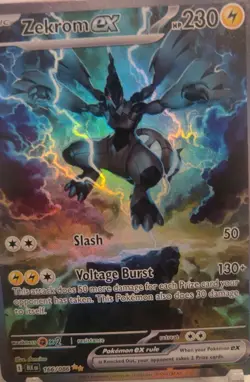 *Custom-made*HighQuality,English Zekrom Ex #166"Display Card" - Image 3