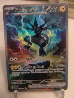 *Custom-made*HighQuality,English Zekrom Ex #166"Display Card" - Image 4