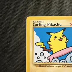 WOTC Black Star Promo Surfing Pikachu #28 Pokemon Card NM! - Image 2