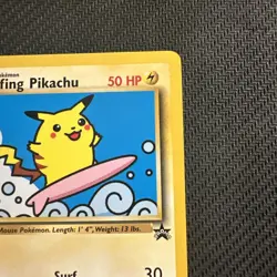 WOTC Black Star Promo Surfing Pikachu #28 Pokemon Card NM! - Image 3