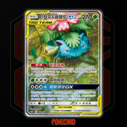 Venusaur & Snivy GX SR CSM2.5C-063/061 Pokemon Card Chinese State A - Image 1