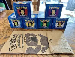 1999 Burger King Pokemon 23K Gold Plated Promo Cards Set Of 6. NIB w/rare Bag! - Image 1