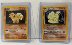 SET of 2 Pokemon 1999 Base Set: VULPIX #68 & NINETALES(Holographic) #12 Cards - Image 1