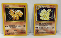 SET of 2 Pokemon 1999 Base Set: VULPIX #68 & NINETALES(Holographic) #12 Cards - Image 3