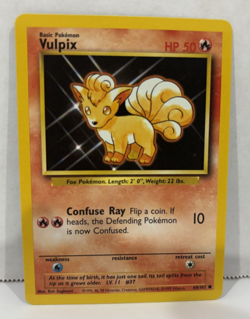 SET of 2 Pokemon 1999 Base Set: VULPIX #68 & NINETALES(Holographic) #12 Cards - Image 5
