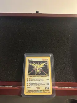 Pokemon TCG Zapdos Holo Rare Unlimited Card 20/130 Base Set 2 - Image 1