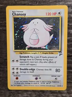 Pokemon Card - Chansey Base Set 2 3/130 Holo Rare - Image 1