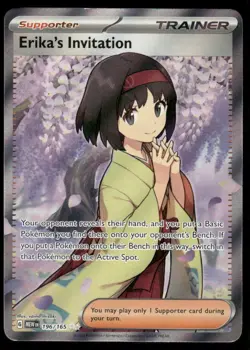 Pokemon Cards Erika's Invitation 196/165 151 Ultra Rare NM *2 - Image 1