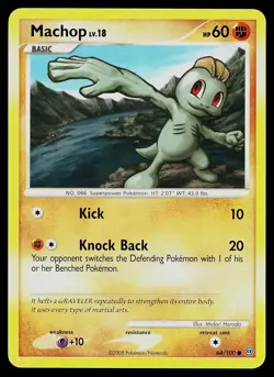 Pokemon Card Machop 64/100 Stormfront - Image 1