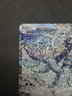 Pokemon TCG Reshiram Full Art Holo Card 113/114 Celebrations Classic Collection - Image 2