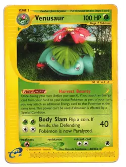 Pokemon Card: Venusaur 68/165 Expedition Set Rare! GD - Image 1