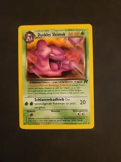 GERMAN Dunkles Sleimok ( Dark Muk ) Team Rocket Pokemon Card 41/82 LP - Image 1
