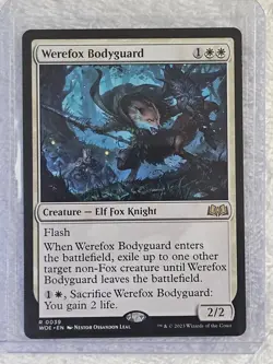 MTG Werefox Bodyguard - Wilds of Eldraine (WOE) #39 Magic Card Rare NM - Image 5