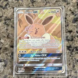 Pokemon Eevee GX SM233 Promo Holo GX Basic 160 HP Card SM Q-Rais - Image 2