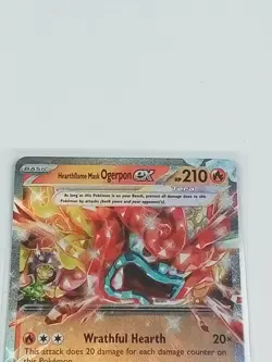 Heartflame Mask Ogerpon Ex 17/131 Prismatic Evolutions Holo Rare Pokemon Card... - Image 2