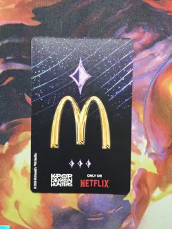 McDonalds KPOP DEMON HUNTERS Rumi Huntrix Rare Holographic Card Limited Edition - Image 2