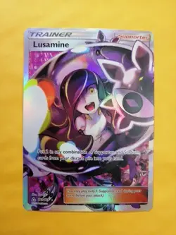 Lusamine - 153/156 - Pokemon Ultra Prism Sun & Moon Full Art Ultra Rare Card NM - Image 1
