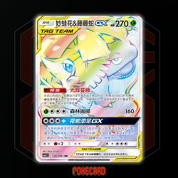 Venusaur & Snivy GX HR CSM2.5C-083/061 Pokemon Card Chinese State A - Image 1