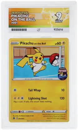 Pikachu On The Ball ACE 9 - UK Exclusive Card 001/005 Futsal Pokemon TCG - Image 1