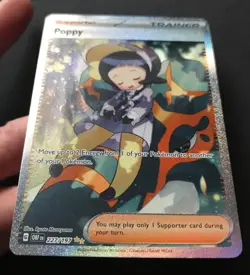 Poppy 227/197 Obsidian Flames ILLUSTRATION RARE HOLO Trainer Pokemon Card NM - Image 3