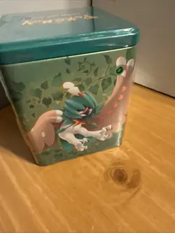 Pokemon Trading Card Tin With Cards/coin New - Image 3