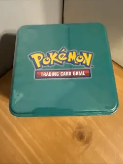 Pokemon Trading Card Tin With Cards/coin New - Image 5