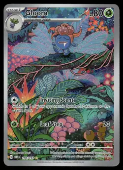 Pokemon Cards Gloom 198/197 Obsidian Flames Illustration Rare NM *3 - Image 1