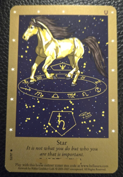 Bella Sara Star Card Single 53/97 Second Series Common Unshiny - Image 1