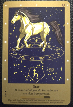 Bella Sara Star Card Single 53/97 Second Series Common Unshiny - Image 2