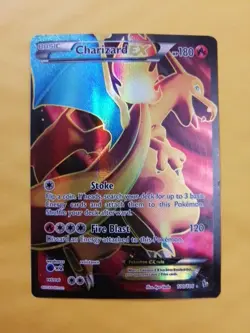 2014 POKEMON CARD TCG XY 100/106 FLASHFIRE FULL ART CHARIZARD EX HP-DMG - Image 1