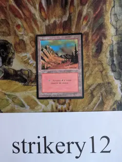 1x Mountain – Revised FBB French – MTG - Image 1