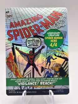 Peter Parker 0232 Borderless Foil Marvel’s Spider-Man SPM MTG NM - Image 2