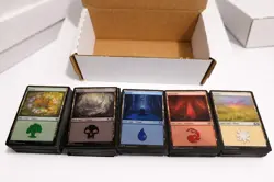 Magic: the Gathering 500 Basic Lands Set — 100 each Color. Some full arts 636996769180 - Image 1