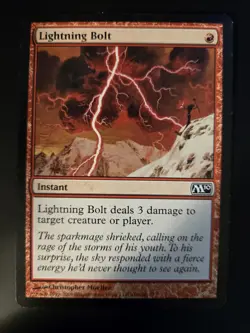 Lightning Bolt LP Core Set 2010 M10 MTG FREE SHIPPING - Image 1
